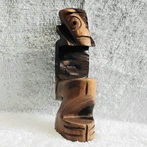 5" Handcrafted African Hear no Evil Wooden Statue!!